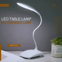 Portable 360° Adjustable LED Desk Lamp | Eye Protection Study Light with 3 Dimmable Modes, USB Rechargeable & Folding Design