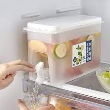 3.5 Liter Plastic Cooler with Faucet | Cold Kettle for Fridge, Dining & Outdoor Camping | Durable Drink Dispenser